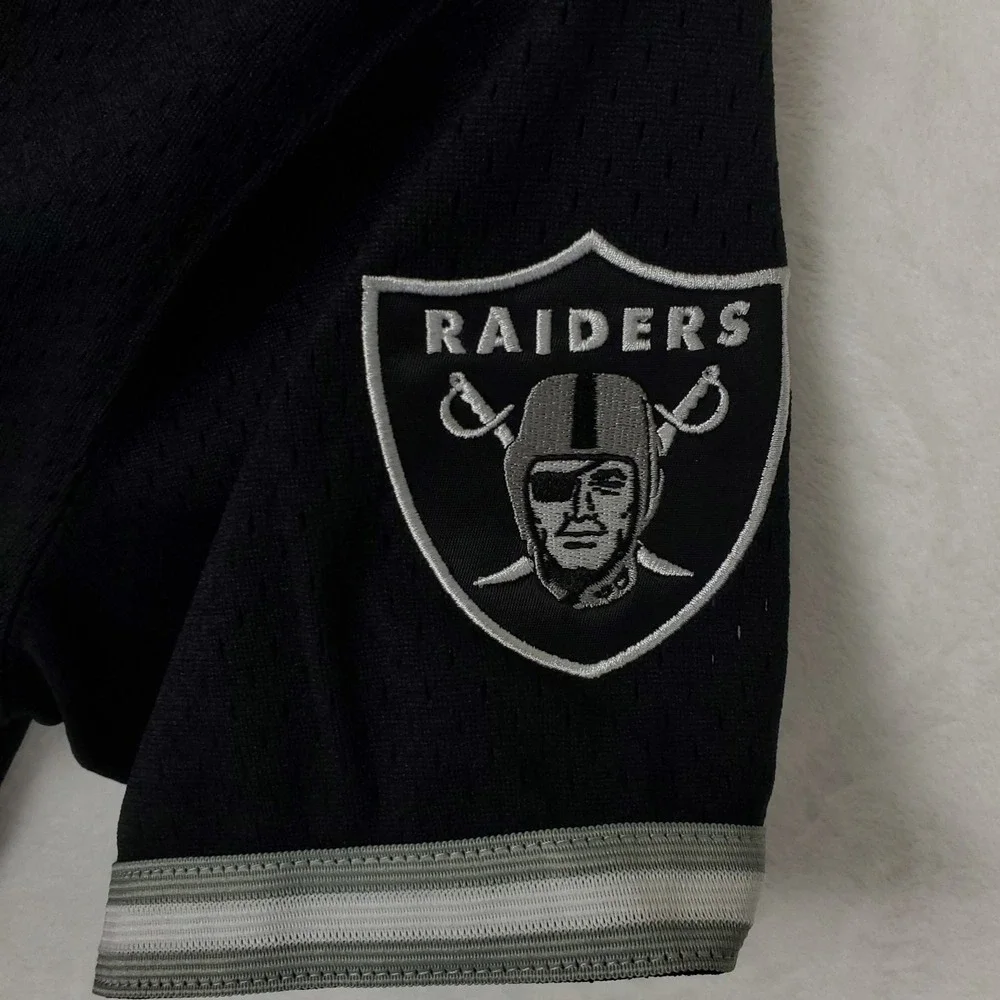 Oakland Raiders Mitchell & Ness NFL Small‎ Button Up Jersey Black Gray NWT - Picture 5 of 8